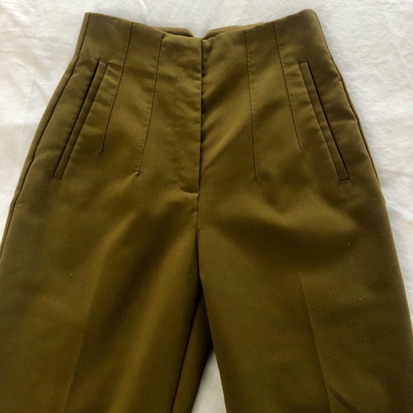 Zara High Waisted Pants Green Size XS - Picture 4 of 7